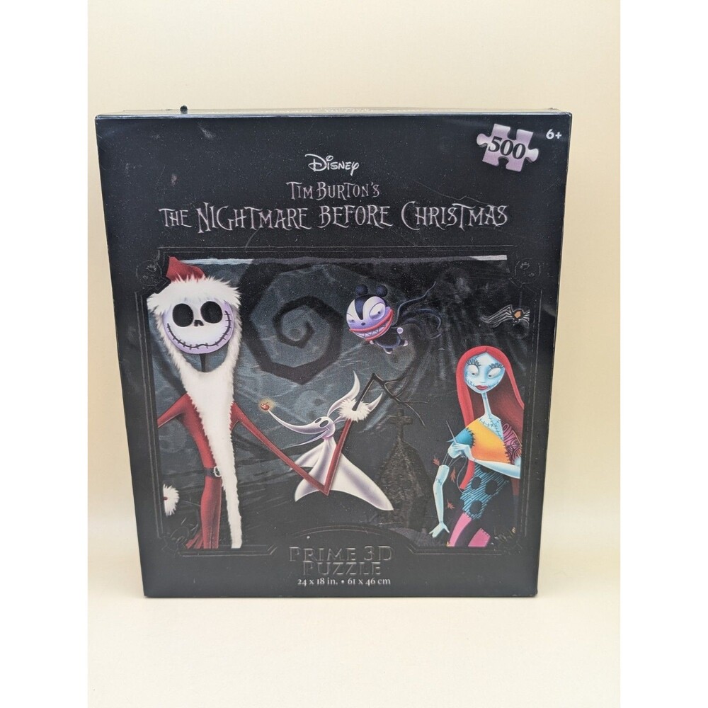Disney Nightmare Before Christmas Prime 3D Jigsaw Puzzle 500 Pcs Jack Sally *